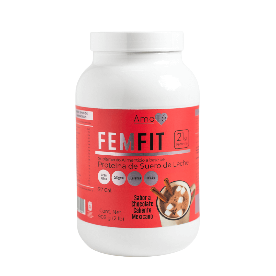 Proteína FEMFIT Chocolate Mexicano Caliente